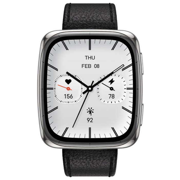 어메이즈핏 스마트워치 ACTIVE 2 Square 프리미엄, GPS  블루투스, 4.4cm, 블랙