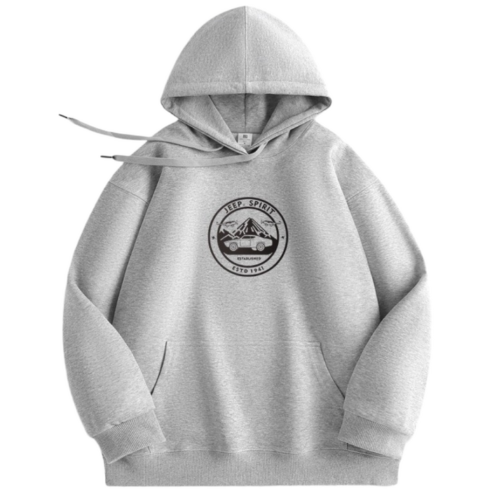 JEEP spirit 국내발송후드티셔츠 NEW 남자 여자 남성 여성 티셔츠 가을 겨울 봄 JPHJ26AHM017