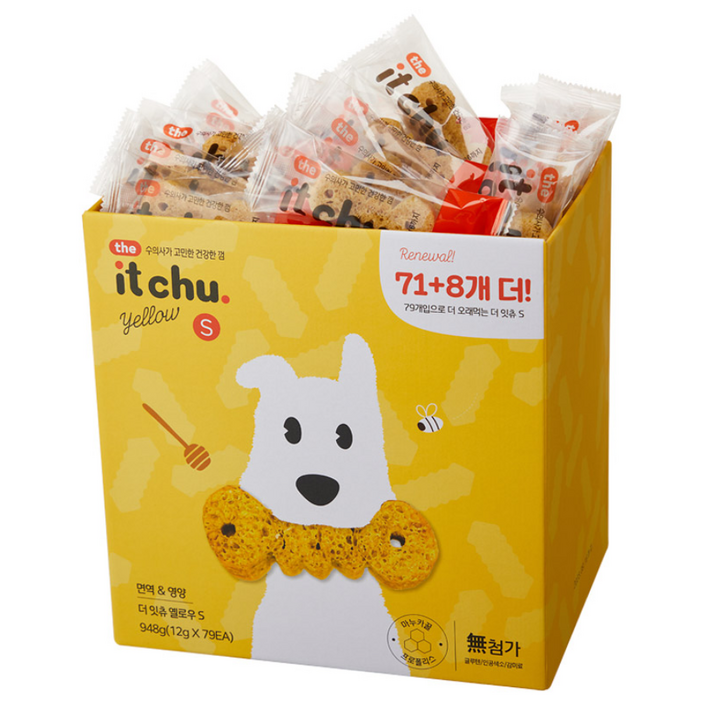 잇츄 옐로우 S 강아지 덴탈껌 79p