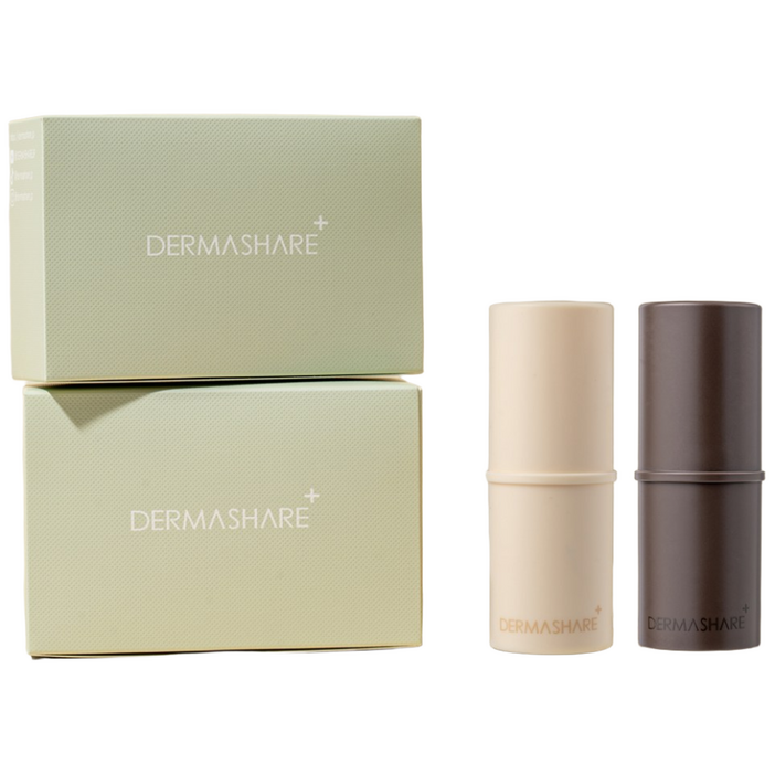 [카모+로즈+선물박스]더마쉐어 비건 퍼퓸 밤 카모 브라운 로즈 아이보리 고체향수 세트