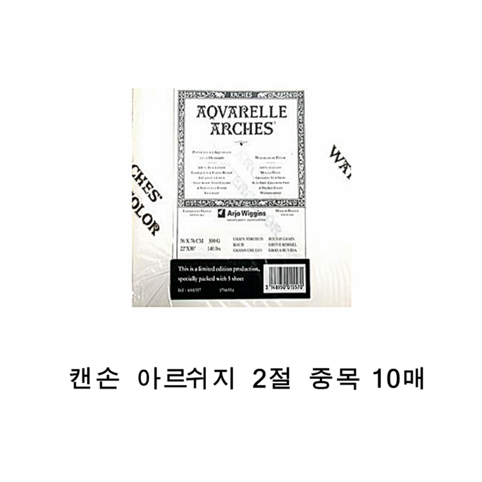 캔손 아르쉬 아르쉬2절 중목56X76cm 전문가수채화종이