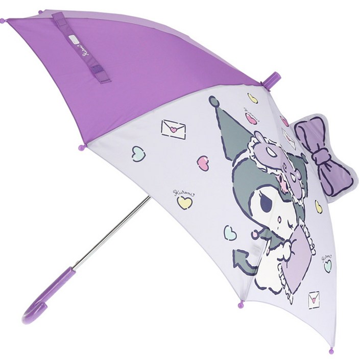 유아동패션 산리오 쿠로미 53 리본 입체 홀로그램 장우산 LUHKU10041