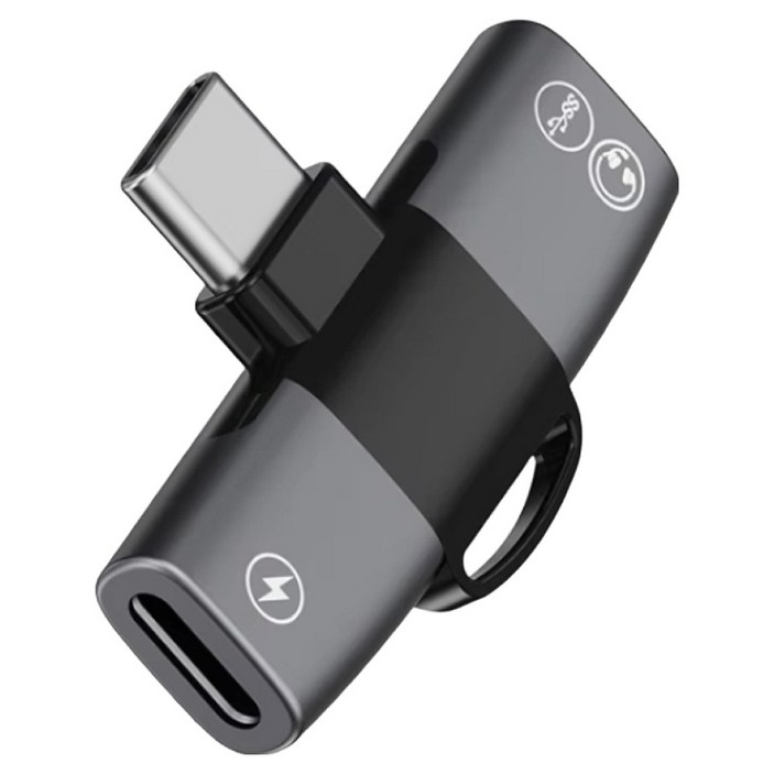 마오노 MC28C Pro 듀얼 변환 젠더, 40mm, 다크그레이, 1개