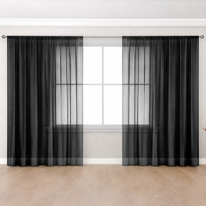 언헤브 은은한 무드 시어 커튼