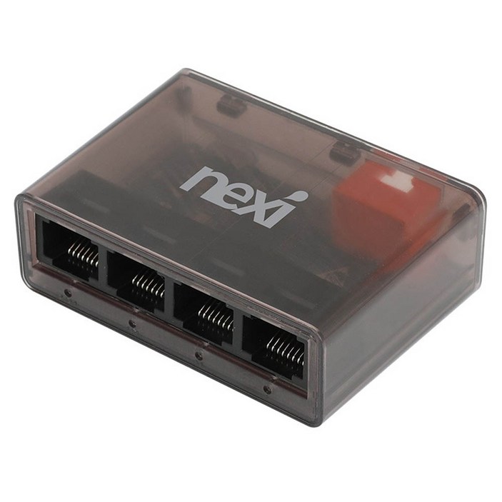 넥시 5포트 기가비트 스위칭허브 반투명