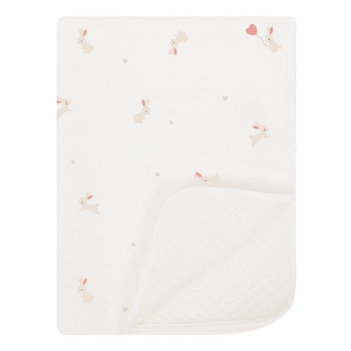 벨몽 유아용 리버시블 코튼 에어 방수요, 드리밍래빗, 1개