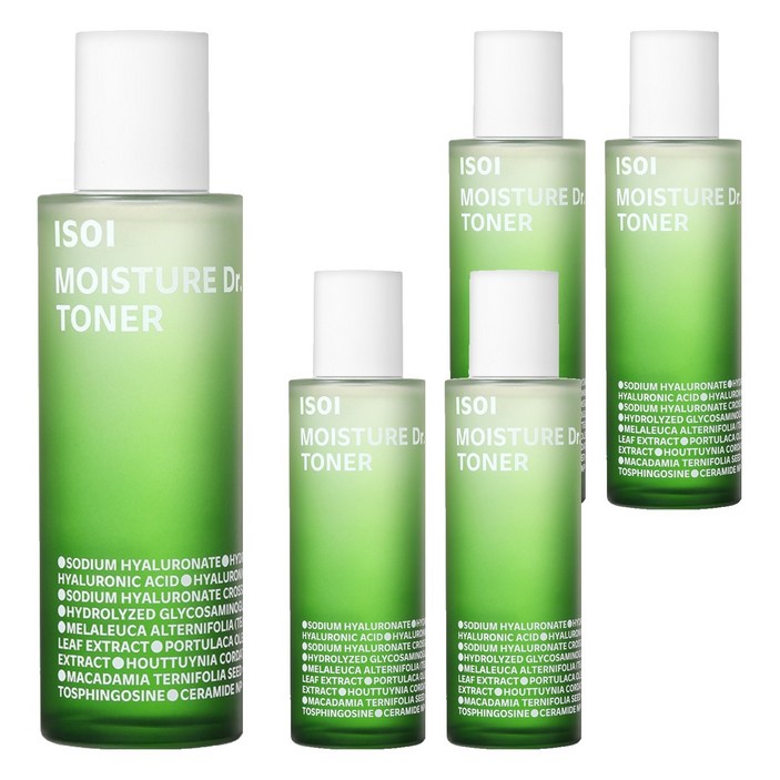아이소이 모이스춰 닥터 장수진 수분 토너, 130ml, 5개