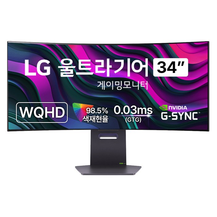 LG전자 WQHD 울트라기어 게이밍 모니터, 86.2cm, 34GS95QE