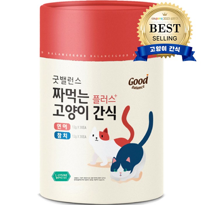 굿밸런스 짜먹는 고양이 간식 플러스
