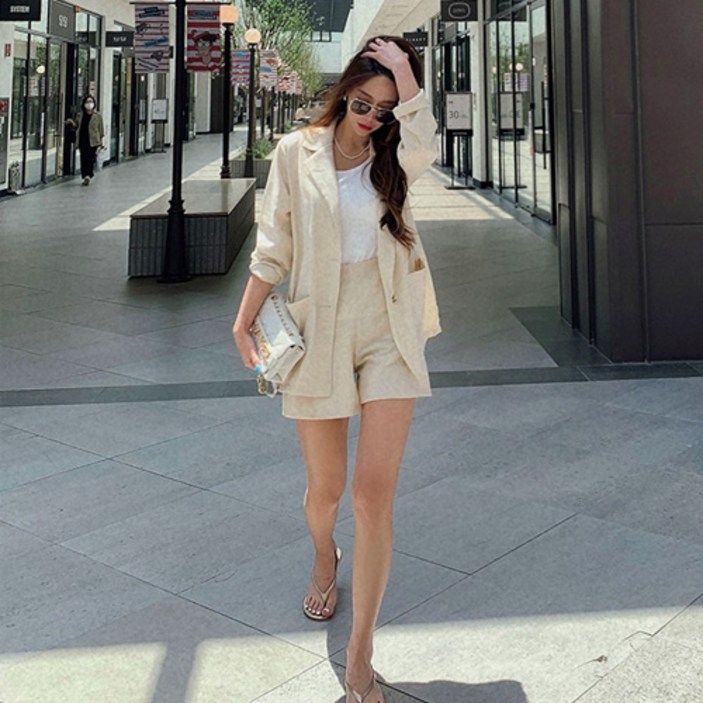 난닝구 프마코 린넨 자켓 + 팬츠 세트