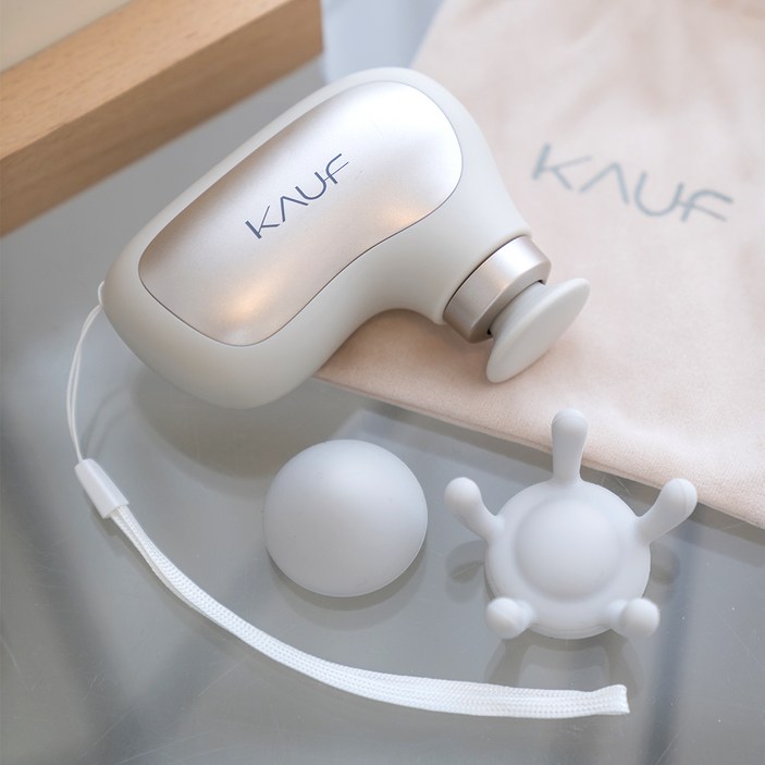 카프 초미니 포켓 마사지건, KF-G130M, 웜그레이