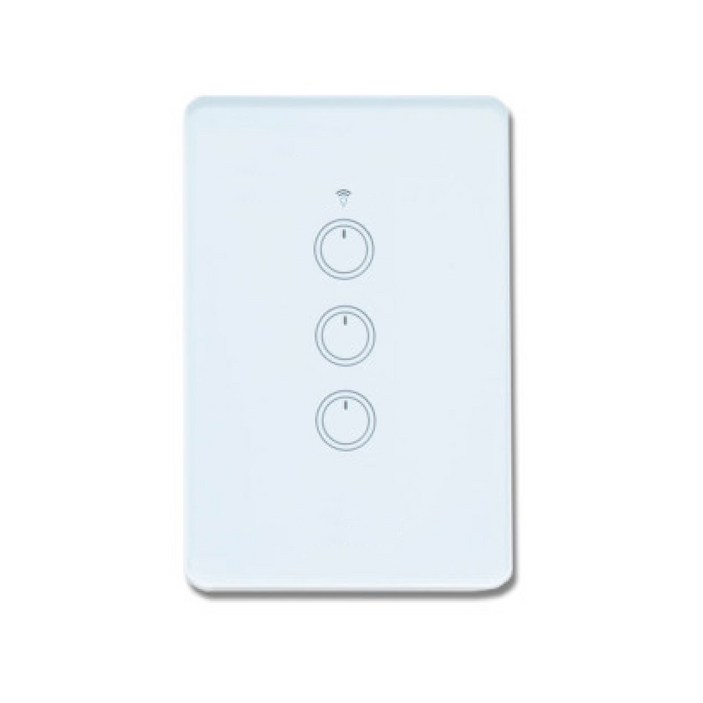 스마트빌 스마트 wifi iot 원격 제어 3구 화이트 스위치 2A440W