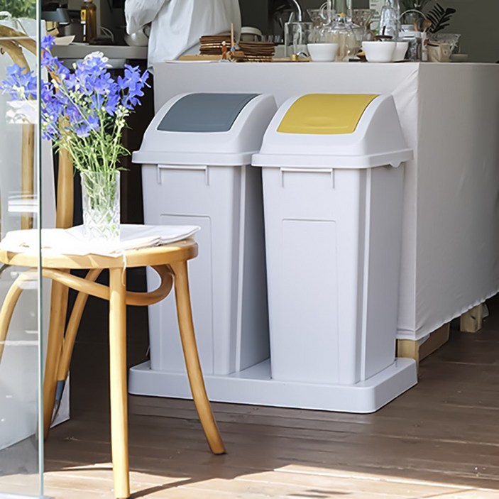 프랑코 분리수거함 모음 / 대용량 분리수거함 페달형 분리수거함 휴지통 쓰레기통, 1개