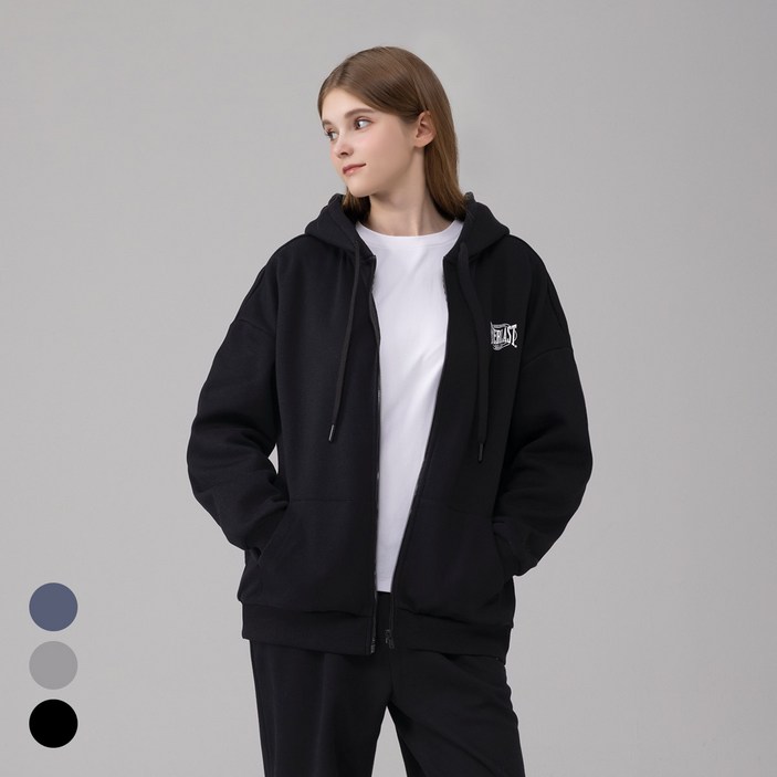 에버라스트 여성 기모 후드집업 스웨트 자켓