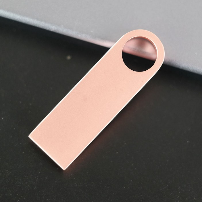 귀여운 메탈 USB 메모리 각인 단체 선물 M10 로즈골드, 128GB