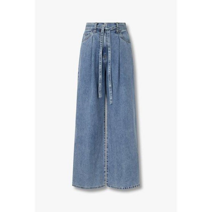 GCUT [지컷25S/S]원 턱 벨티드 백 밴딩 데님 팬츠(7255255103) 1324377