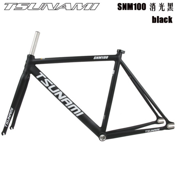 쓰나미픽시 밝은 오렌지 프레임 고정 기어 700c 알루미늄 합금 포크 49cm 52cm 55cm 58cm 싱글 스피드 자전거