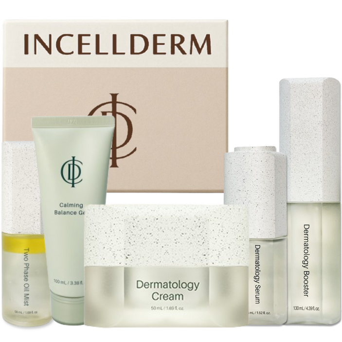 [정품QR 확인 비표제거 안했음] 인셀덤 5종 부스터 세럼 탄력크림 카밍젤 오일미스트 기초화장품 INCELLDERM, 1개