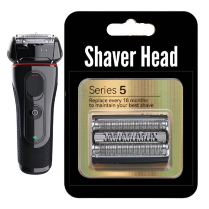 엔엠엑스 브라운 면도기 S5 시리즈 호환 면도날, 호환 52B, 블랙, 1개