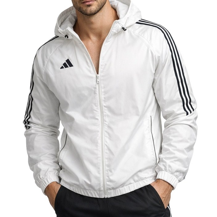 매장 A/S 가능 아디다스 정품 러닝/축구 에센셜 바람막이 윈드브레이커 IM8808