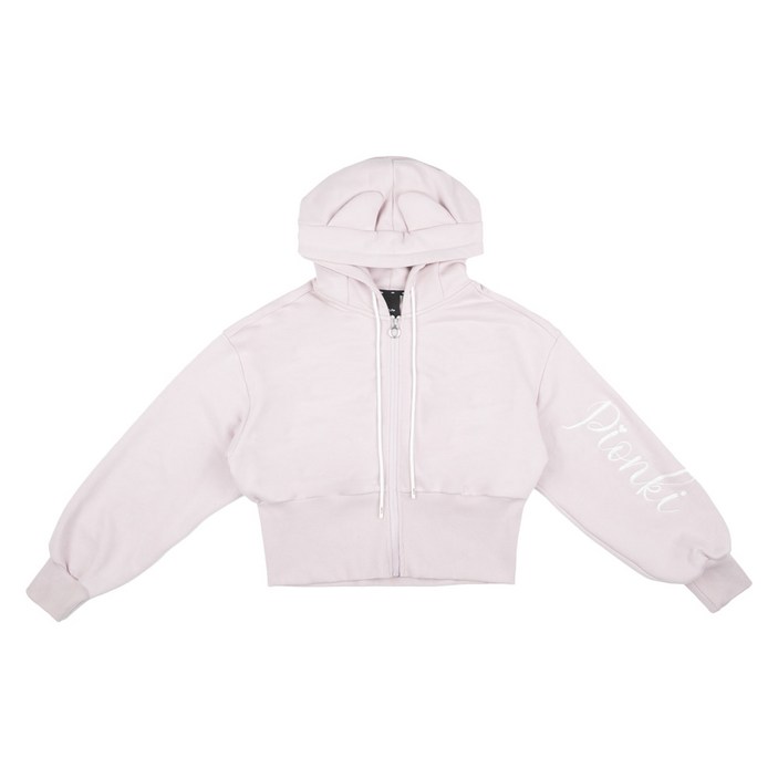 DAUB 여성 후디 크롭 집업 PINK