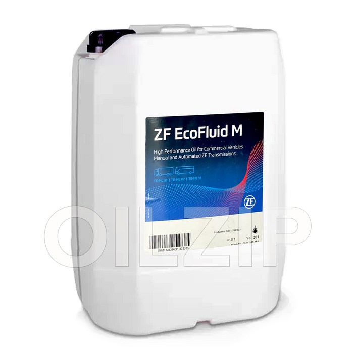 ZF순정미션오일 ZF EcoFluid, 에코플루이드 M, 75W80, 유럽직수입정품, 독일산 (20L)