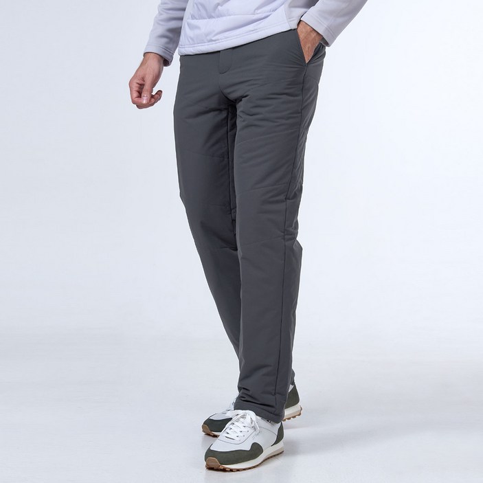 [김영주스포츠] 남성 겨울 방풍 패딩 골프 벨트 팬츠