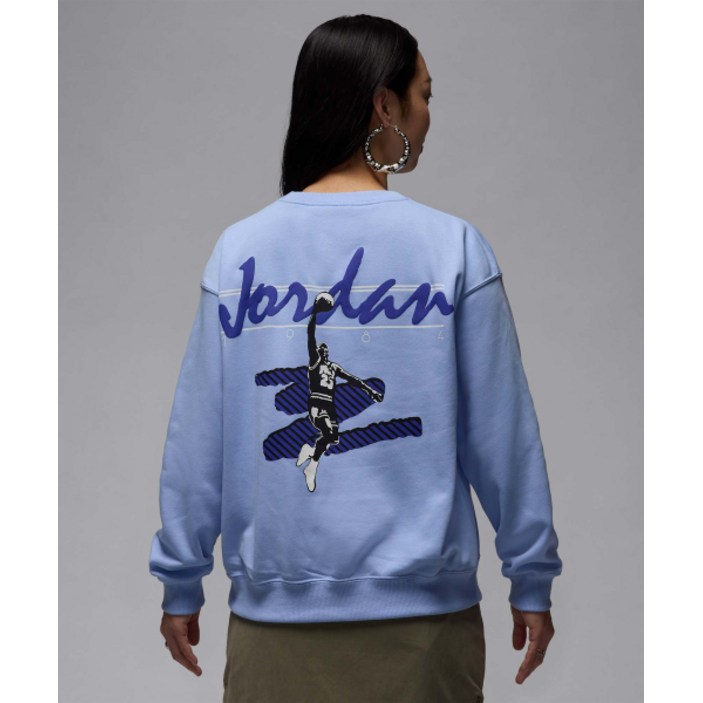 매장정품 나이키 NIKE 브루클린 플리스 크루넥 스웻셔츠 W - 알루미늄화이트 HJ0152-450 1258081