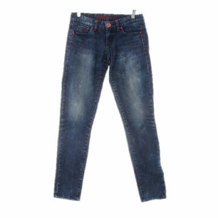 1306 Guess 진청 데님 로우비버리앵클스키니진