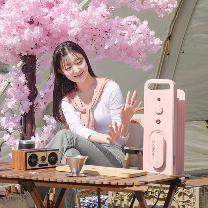 [신규출시-50주년 에디션]흥신 캠핑 라디에이터 가방포함, 핑크(가방포함)