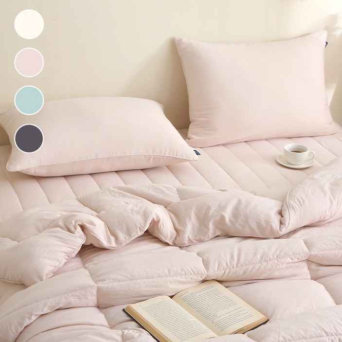 루아베 부드러운 워싱 차렵이불