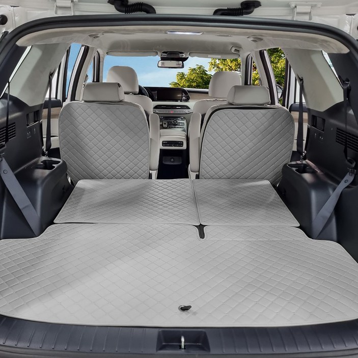 아이빌 현대 팰리세이드 신형퀼팅 4D 자동차 트렁크매트  2열등받이 풀세트