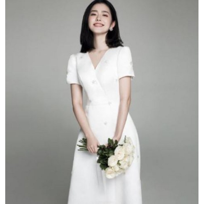 송혜교 결혼식 셀프웨딩촬영 드레스 원피스 W016
