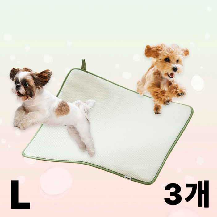 오놀라 씻어쓰는 강아지 배변패드 S/M/L 낱장, SET 구매, 1세트, 3개입