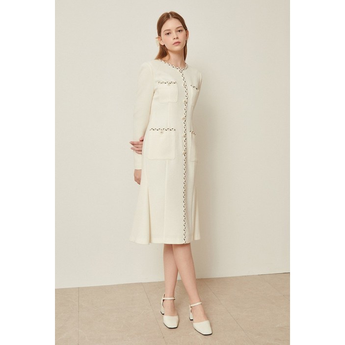 제이제이지코트 JJ지고트 트위드 머메이드 원피스 GMAA0OP20 259320