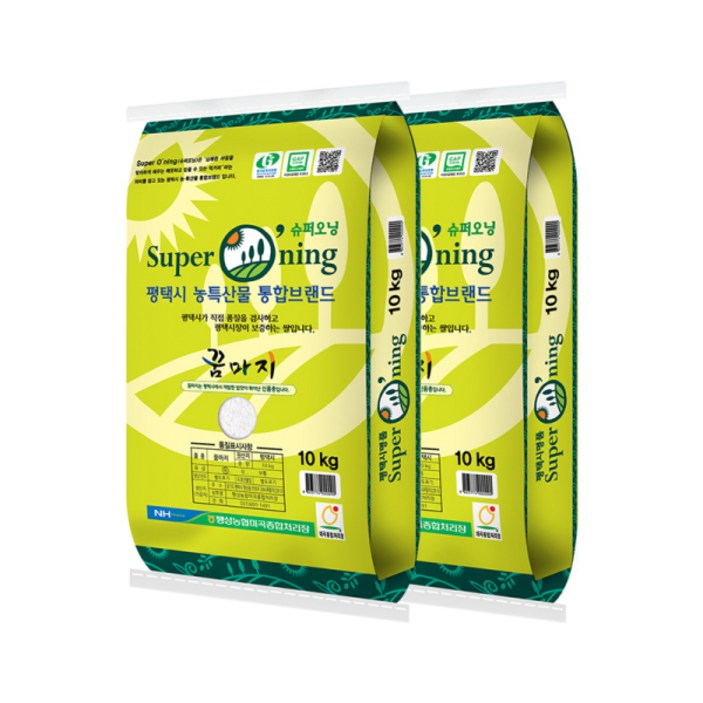 팽성농협꿈마지쌀(상생) [23햅쌀 특등급]평택팽성농협 슈퍼오닝 꿈마지쌀 10kg+10kg