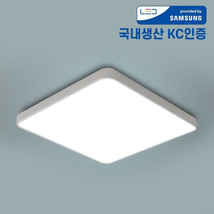국산 삼성칩 플리커프리 슬림 시스템 LED 방등 60W 6500K 주광색 LED등 거실등 천장등 오늘출발