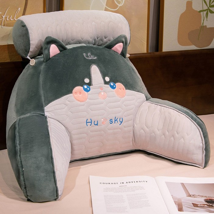 Jeernare 등받이쿠션 푹신한 침대 허리쿠션 대형 소파쿠션 라텍스 커버