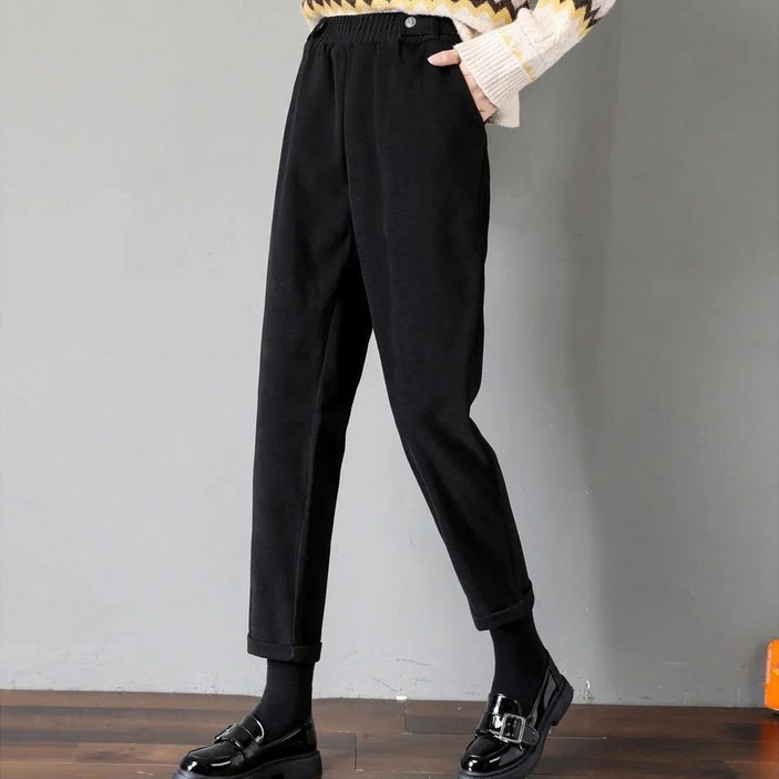 스타일아유 여성용 겨울 모직 정장바지 배기팬츠  정장 오피스룩 LP0147