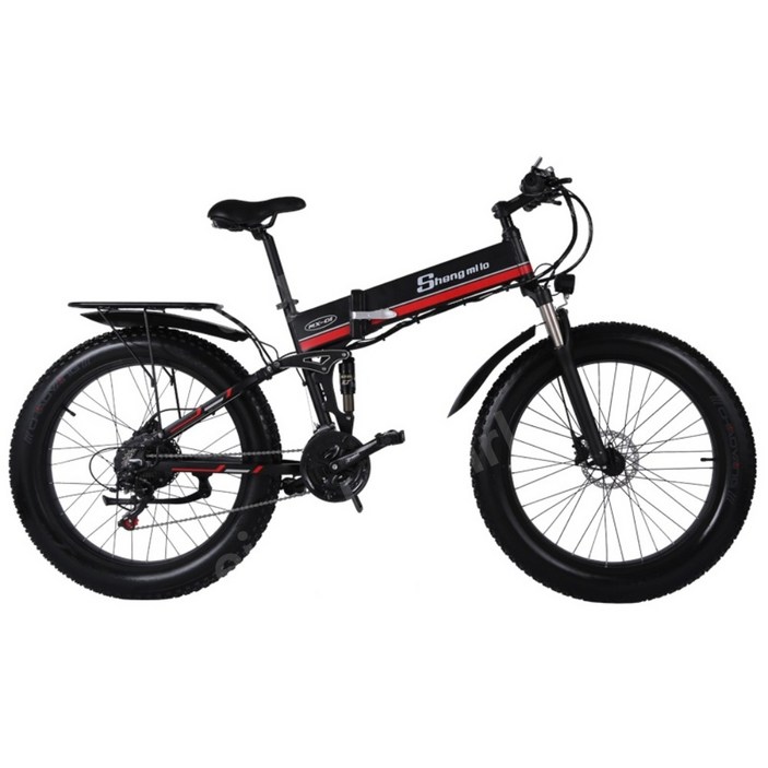 26인치 전기 자전거 리튬 배터리 48V 1000W 접이식 온.오프로드, B.48V1000W12.8Ah(50-60km), 48V