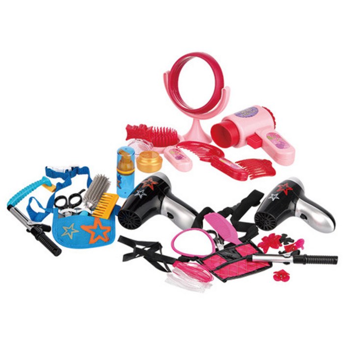 캐스B 플레이 미용놀이 3종세트2376set 미용실 미용사 헤어디자이너 역할놀이