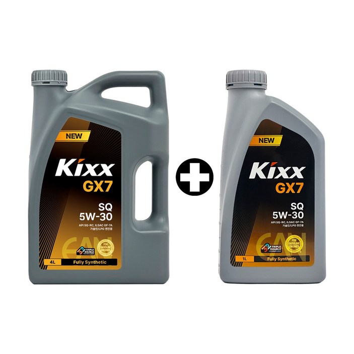 킥스 GX7 SQ 5W30 5L SET 4리터1리터 구 G1 SP 5W30, 5L, 5w30, 1개