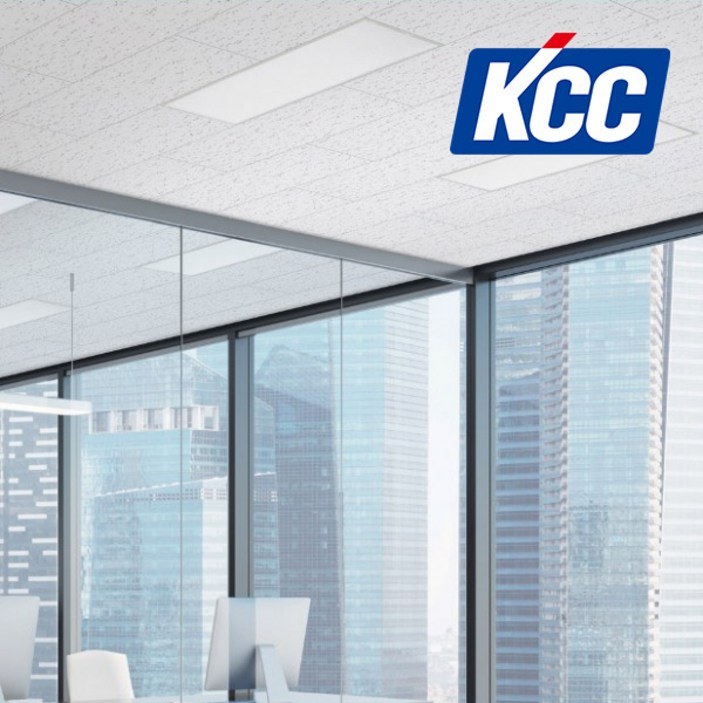 KCC 석고텍스 천정재 마감재 300x600x9.5T 1box 18장