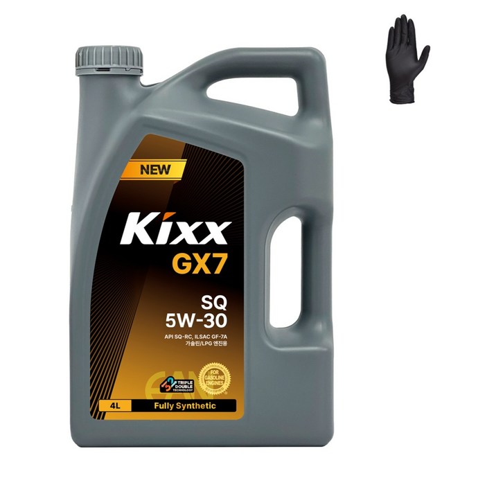 킥스 Kixx GX7 SQ 5W30 (구 G1 SP 5W30) [장갑증정], 4L, 5w30, 1개