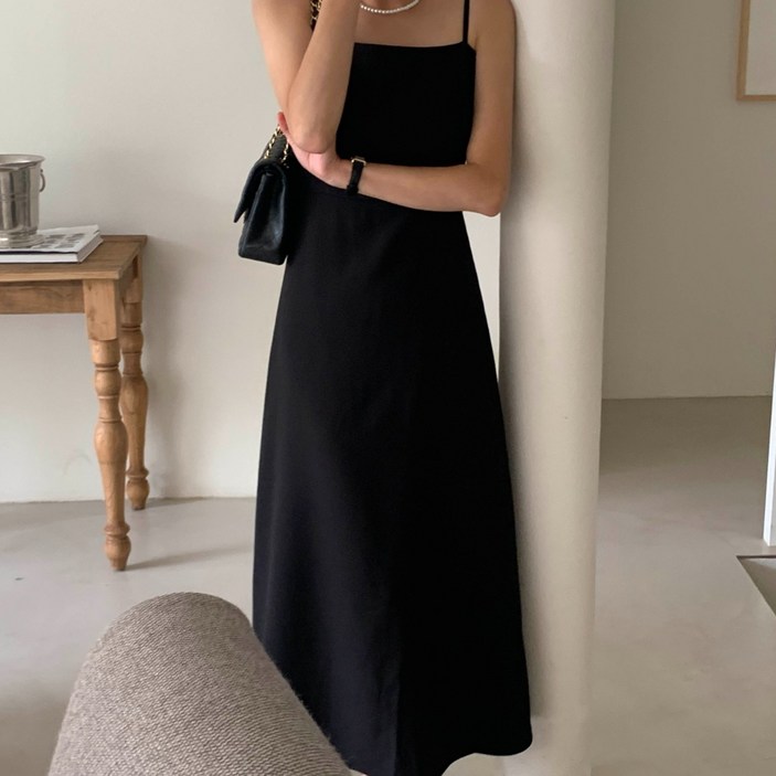 루어스룸 딥디크 가을 간절기 뷔스트에 스모크밴딩 하객룩 레이어드 뷔스티에 롱원피스