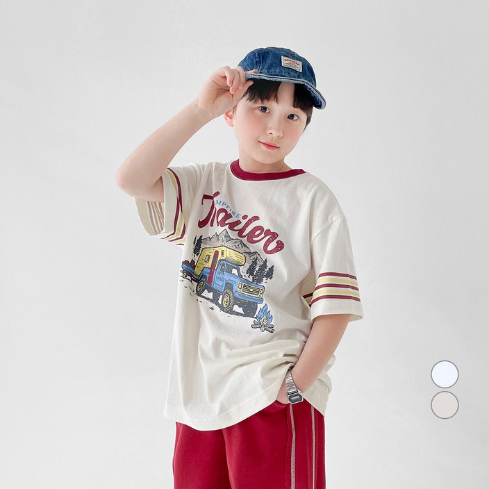 베리클로젯 캠핑 트레일러 반소매 면 티셔츠