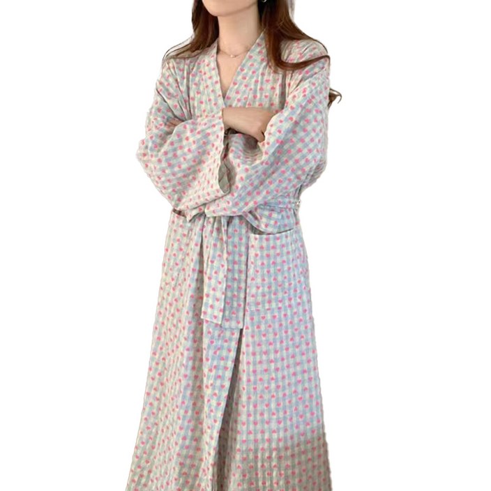 원이네 하트 디자인 샤워 가운 2XL