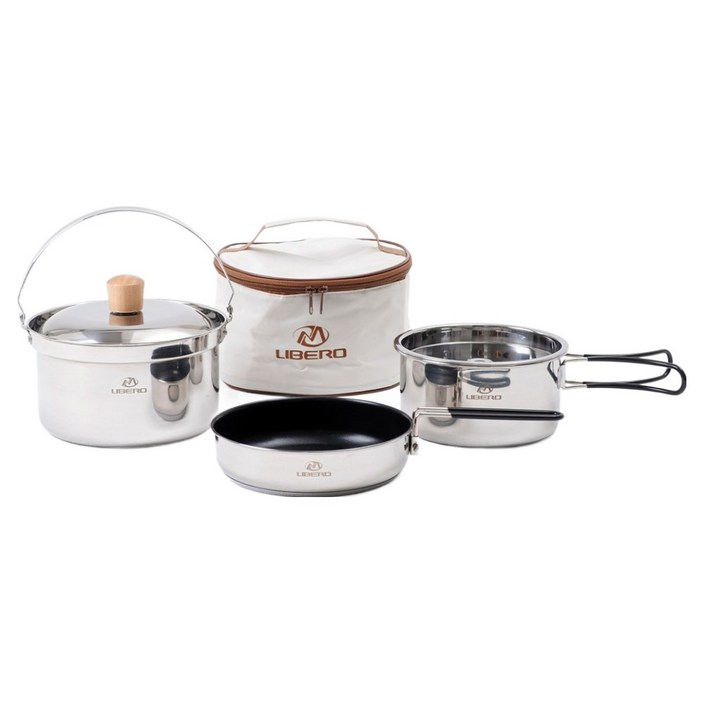 LIBERO 웜벳 스텐 코펠 34인용 7종 세트