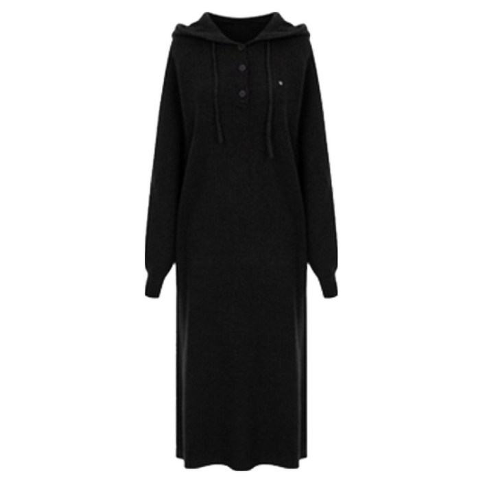 페이지플린 버튼후드골지 원피스 P5COP011M