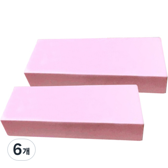 때밀이 스펀지, 단일색상, 6개, 1개입